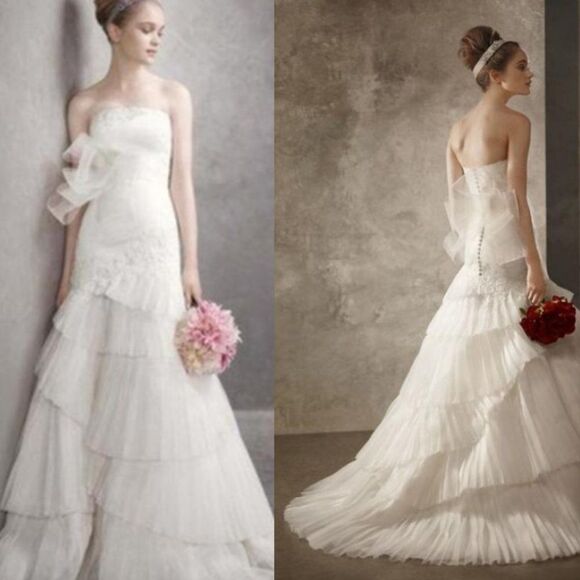 White by Vera Wang Dresses & Skirts - White by Vera Wang Strapless Wedding Gown - 18